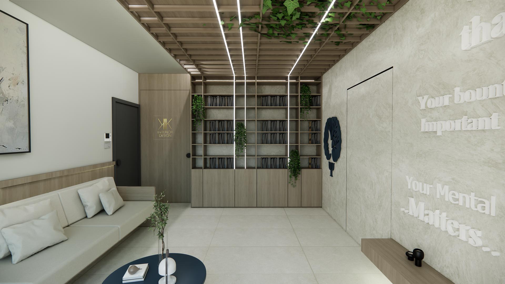 Interior view of Psychologist office – KK Interior Design
