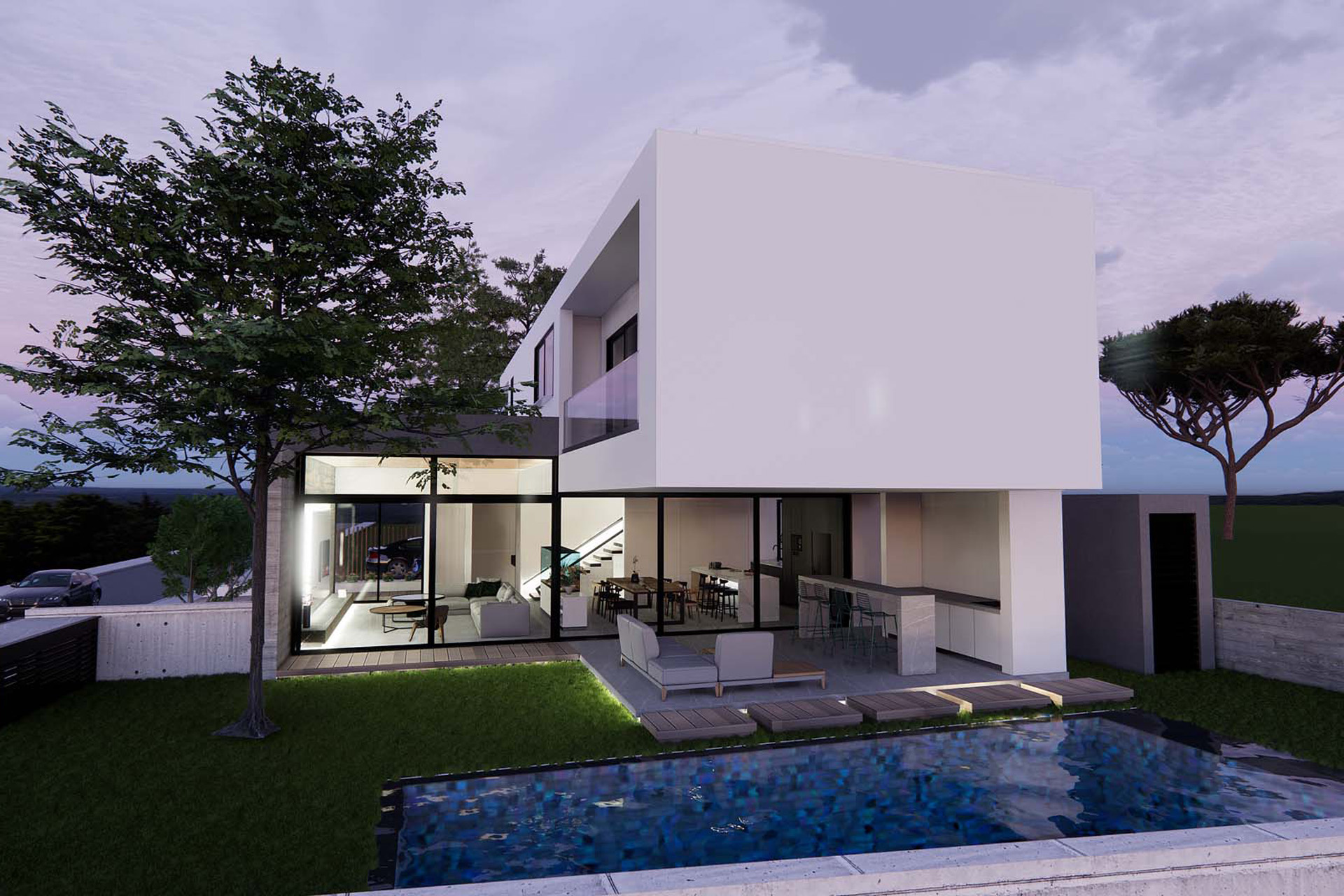 Interior view of Cube house – KK Interior Design